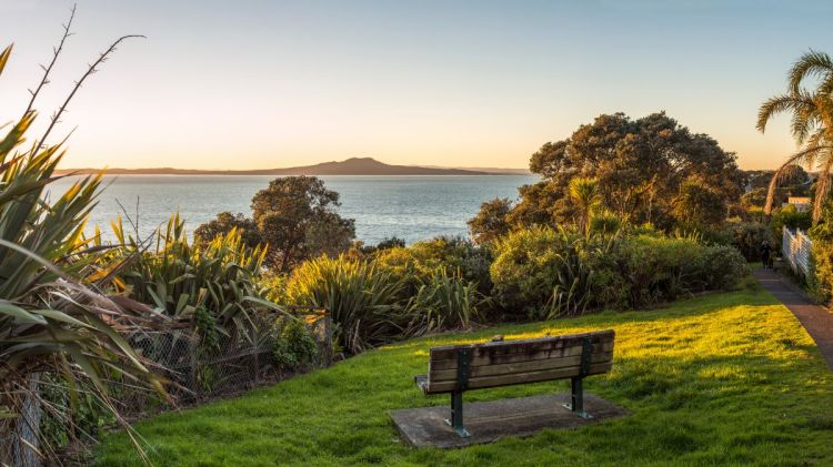 Looking towards Rangitoto Island from St Heliers