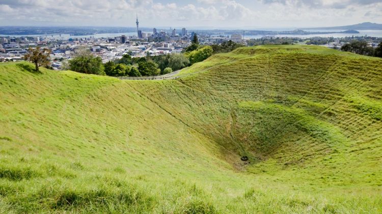 Mt Eden caldera in Auckland
