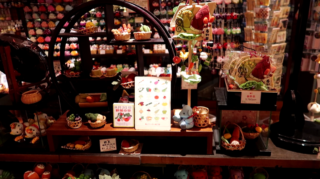 Intricate and endearing chirimen crafts in Kyoto