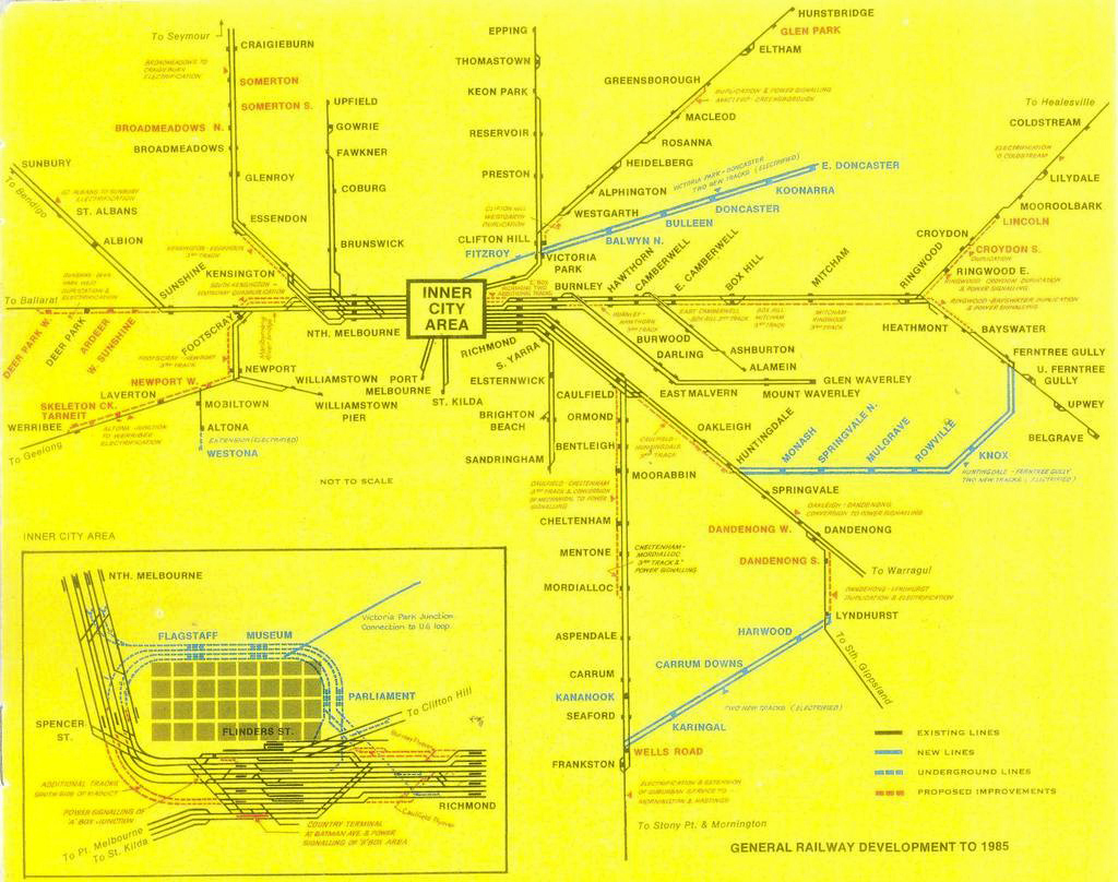 Train and tram-spotting in Melbourne back in the olden days