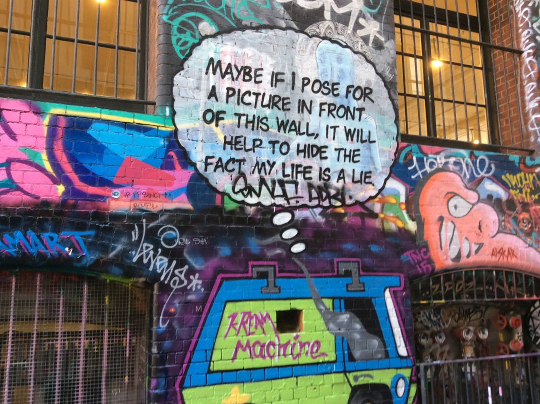 Melbourne's vibrant laneway graffiti