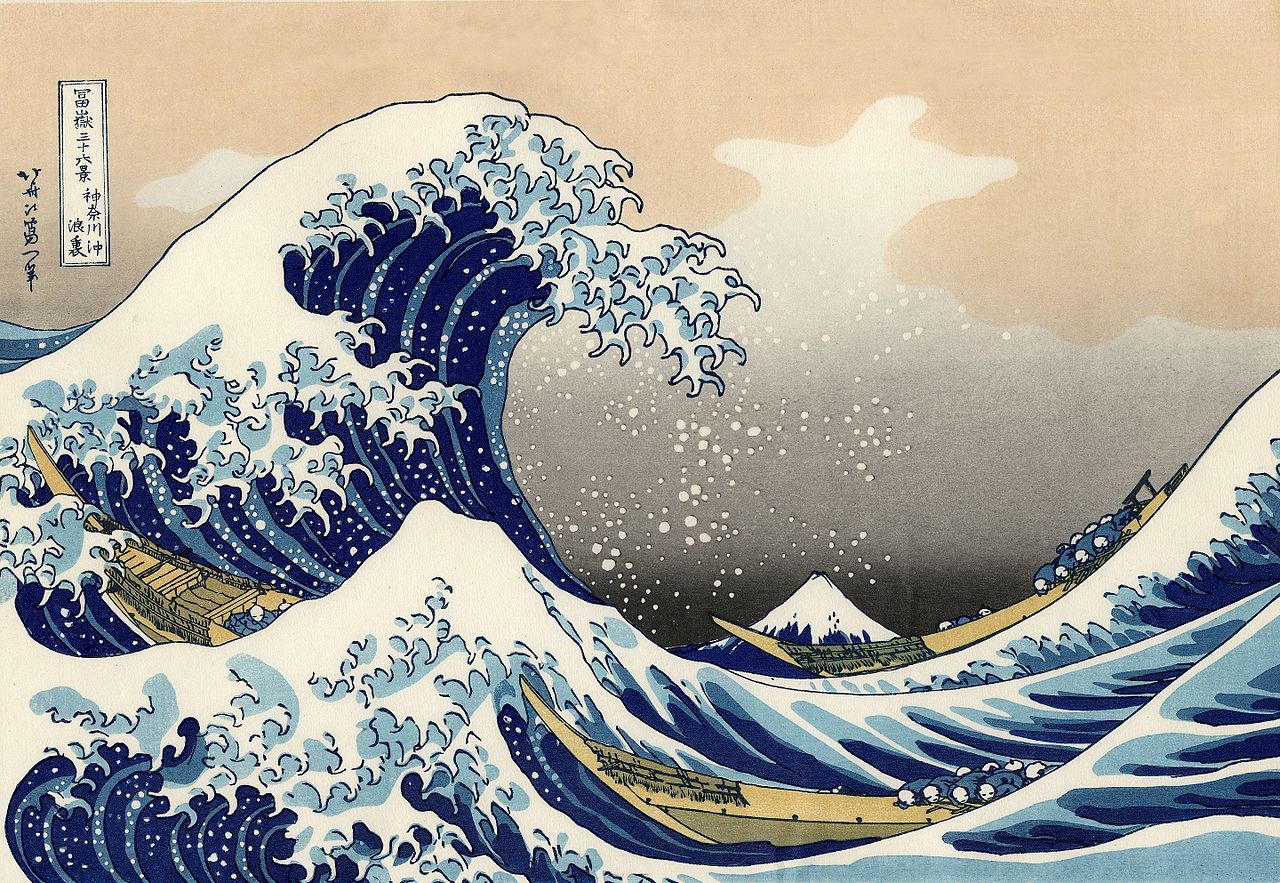 The great wave off Kanagawa, beautifully animated