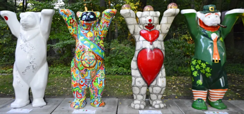 Japan, Italy, Israel and Ireland Buddy Bears