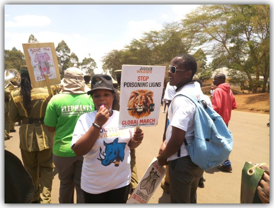 A Peaceful demonstration for wildlife conservation