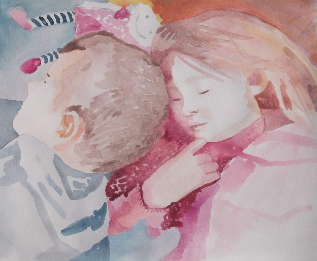 Kids Sleeping by Jane Cornwell