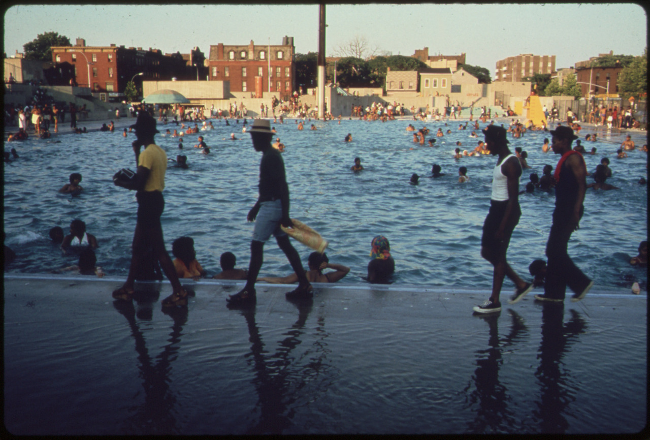 Every Picture Tells A Story: Kosciusko Public Swimming Pool, Brooklyn 1974.