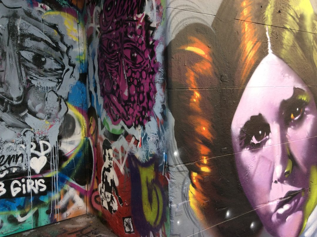 Melbourne's vibrant laneway graffiti