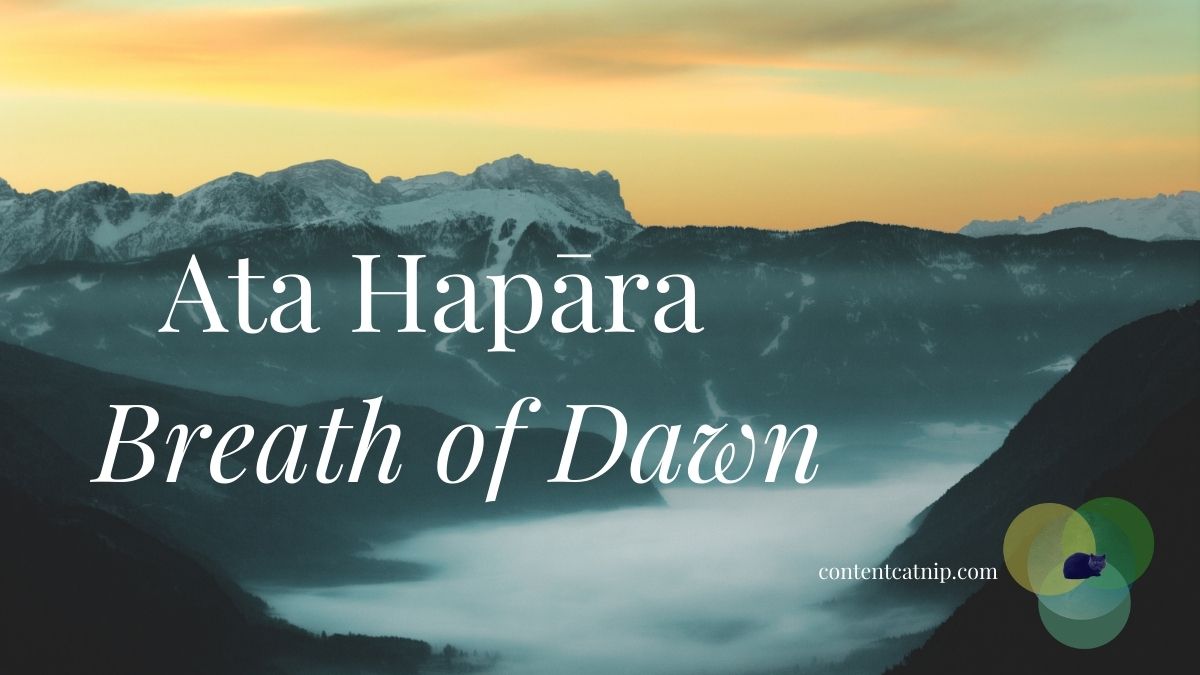 Wāhanga o Te Rā/ Times of the Day in Māori