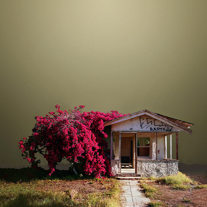 Abandoned Desert Buildings On Creepy Lunar Landscapes