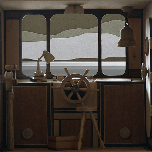 Paperholm: A delicate ever-expanding paper universe GIF