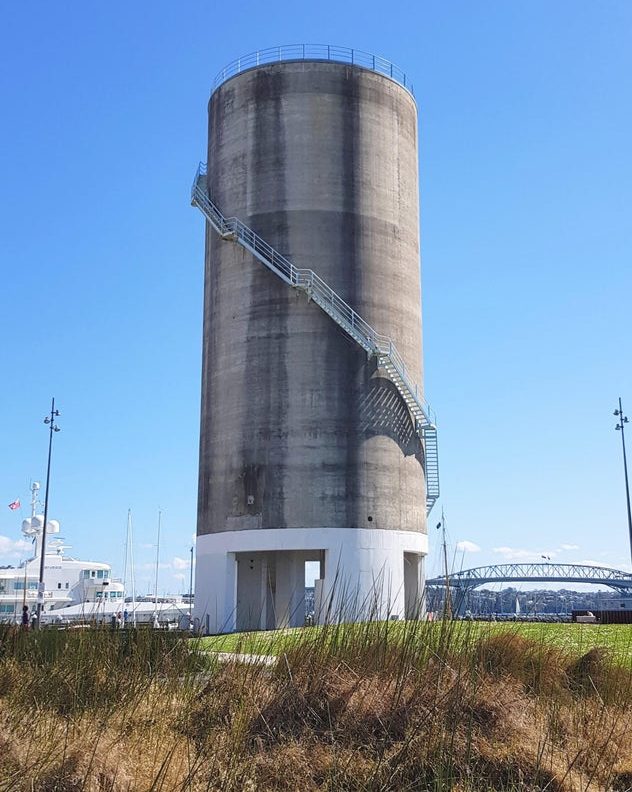 A popular public attraction in Auckland is an old silo - yes, an old silo.