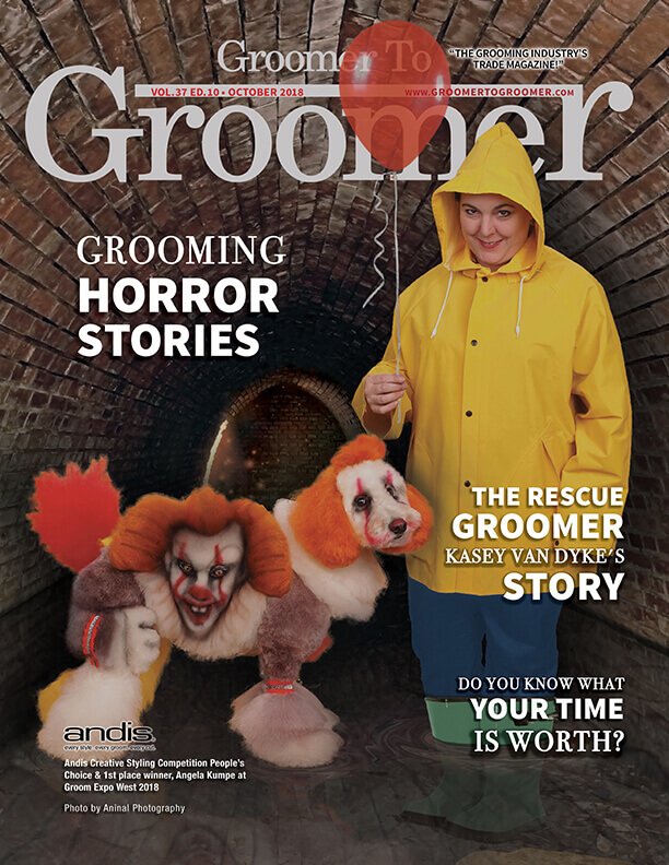 Dog groomer creepy - scary clown edition