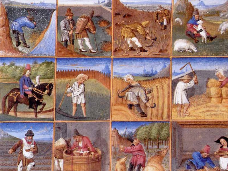 Omnia tempus habent: a delightful medieval rhyming&nbsp;calendar