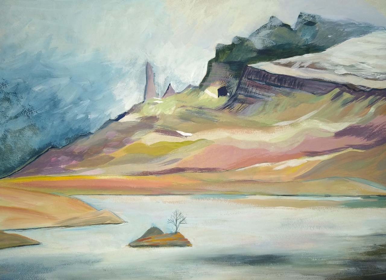 Rock formation on Skye by Jane Cornwell