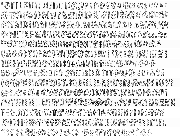 Mysterious Rongorongo Glyphs from Easter Island's Rapa Nui Tribe