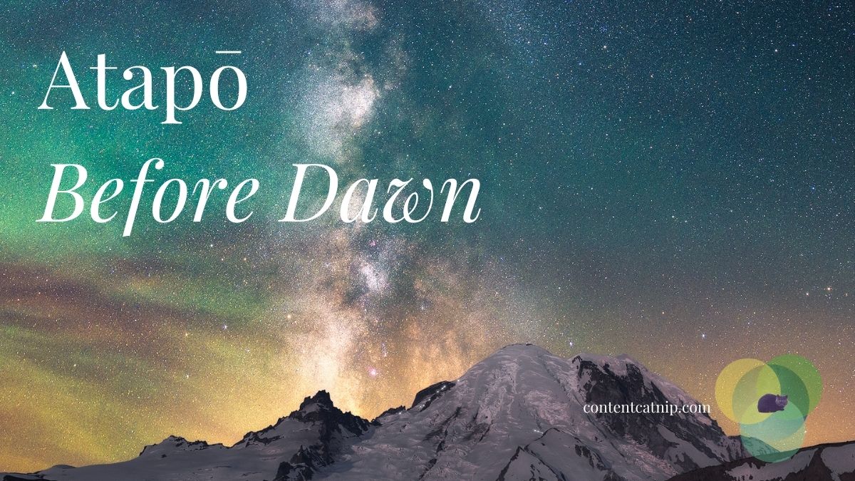 Wāhanga o Te Rā/ Times of the Day in Māori