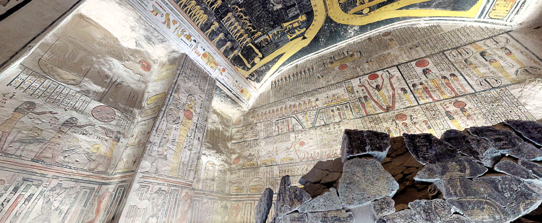 Explore the tomb of Ramesses VI in the The Valley of Kings, Egypt
