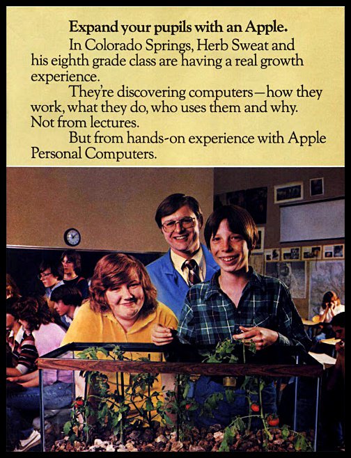 Exotic Advert of the Past: Apple computers circa 1981