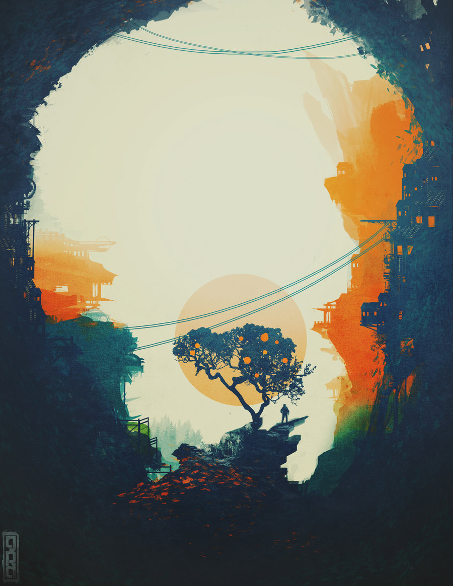 Orange tree by Tavener Scholar