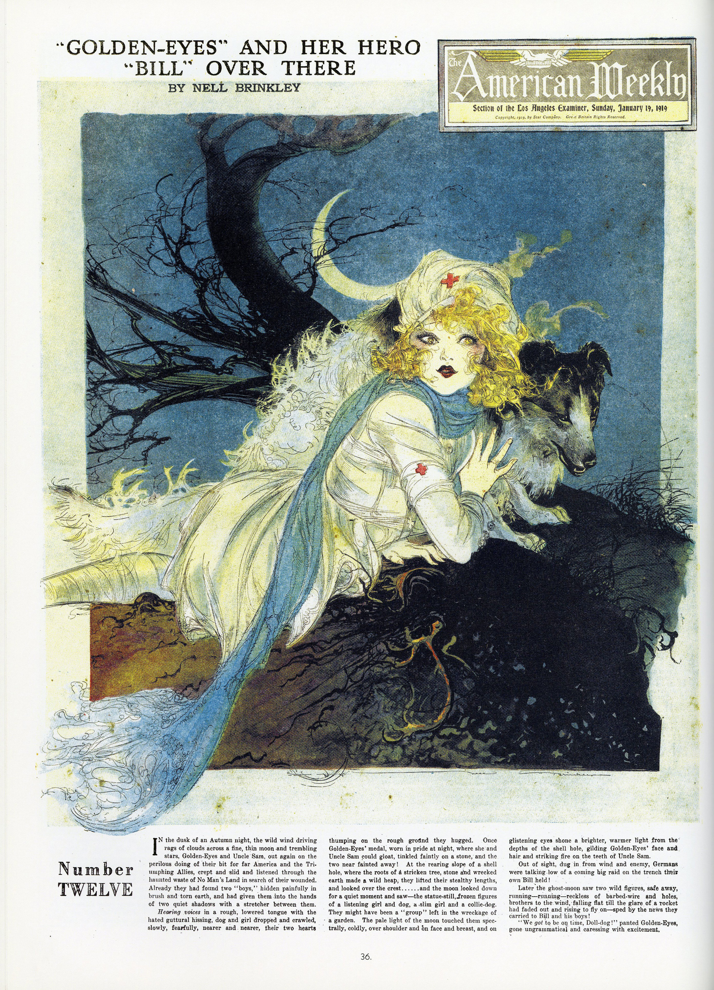 Exotic Ads of the Past: Golden Eyes and Her Hero Bill Over There