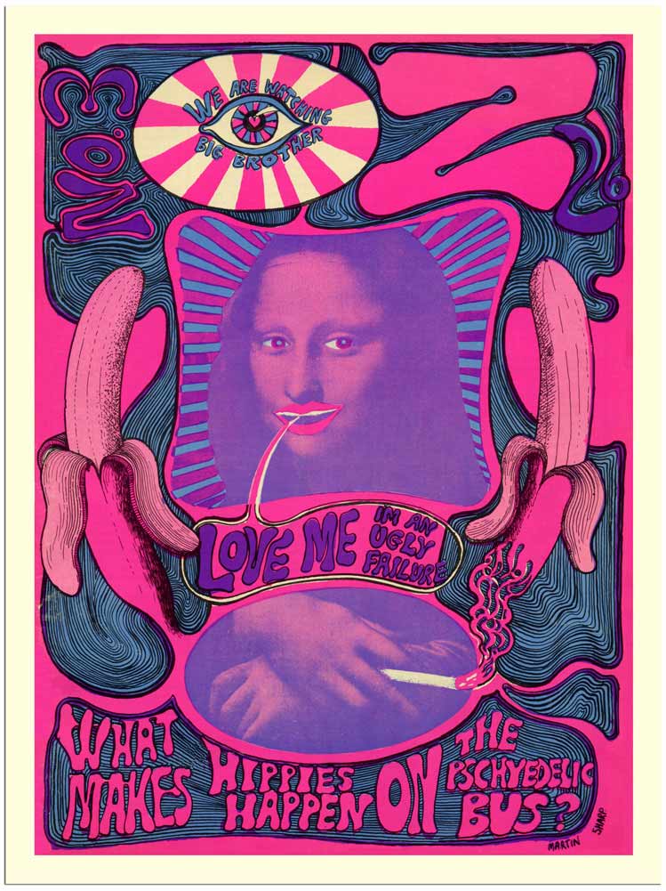 The Iconic & Subversive Oz Magazine - In all its Psychadelic Glory