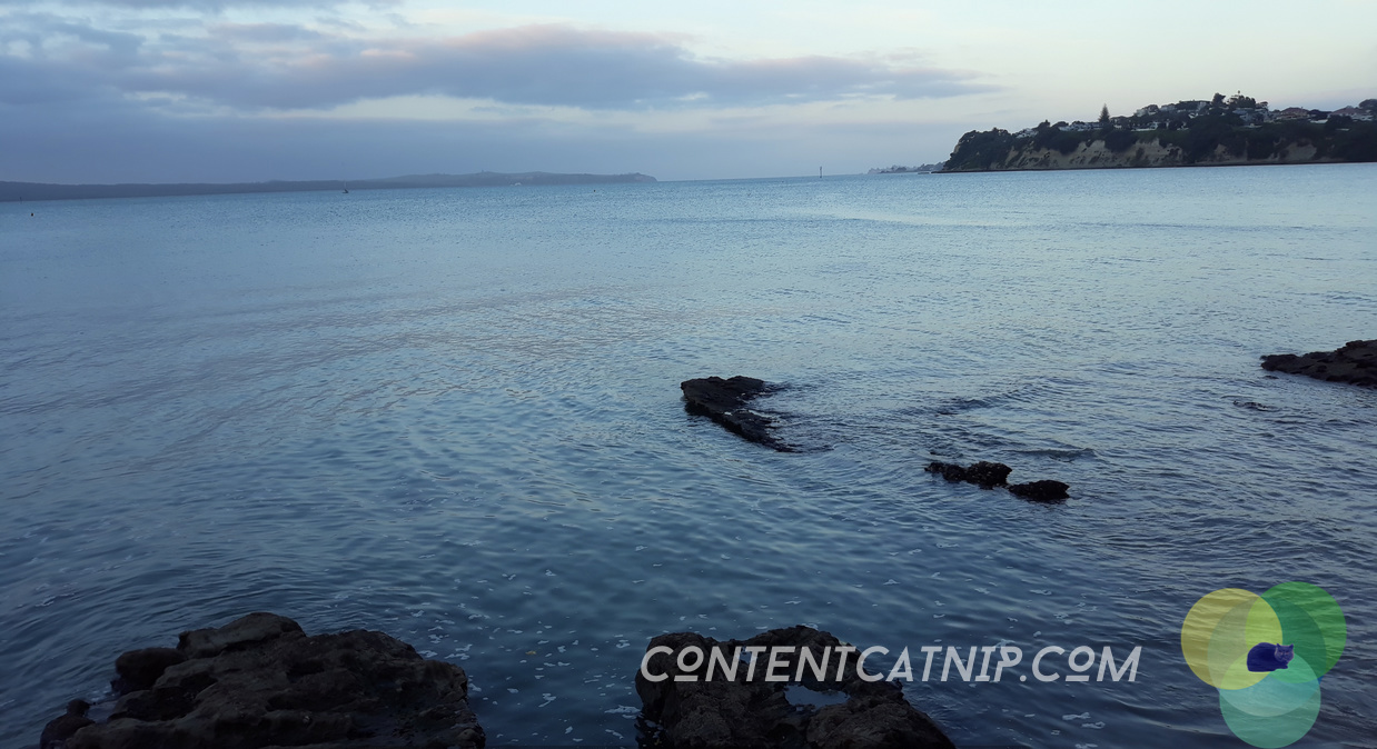 Blue dusk in St Heliers © Content Catnip 2018 www.contentcatnip.com