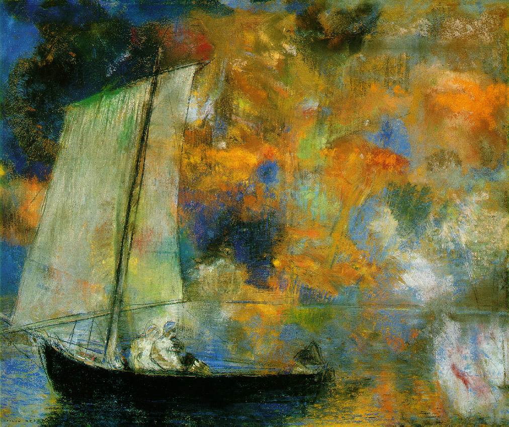 Flower Clouds by Odilon Redon