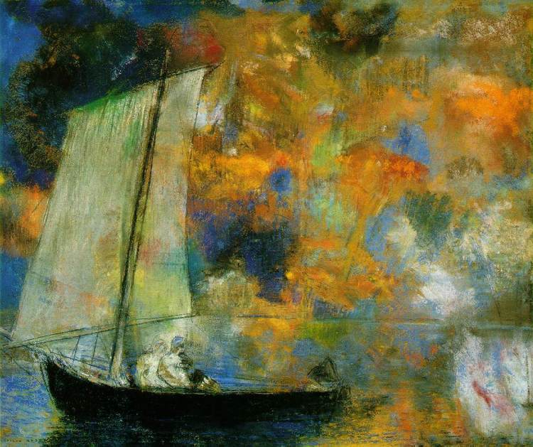 Flower Clouds by Odilon Redon