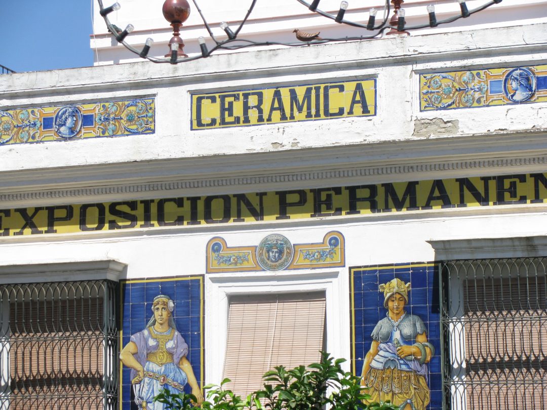 The terrace houses of Sevilla, Spain