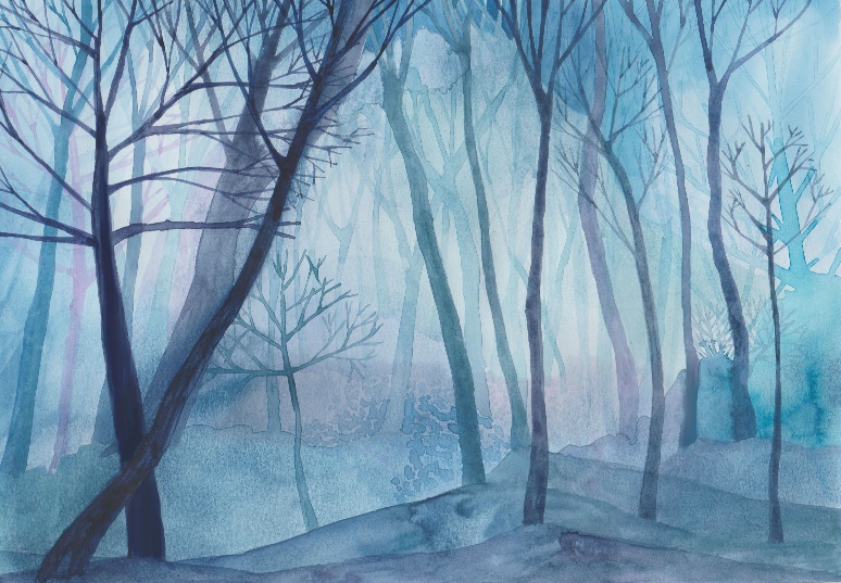 Moonlight trees (Lost in the forest) by Jane Cornwell available on ETSY
