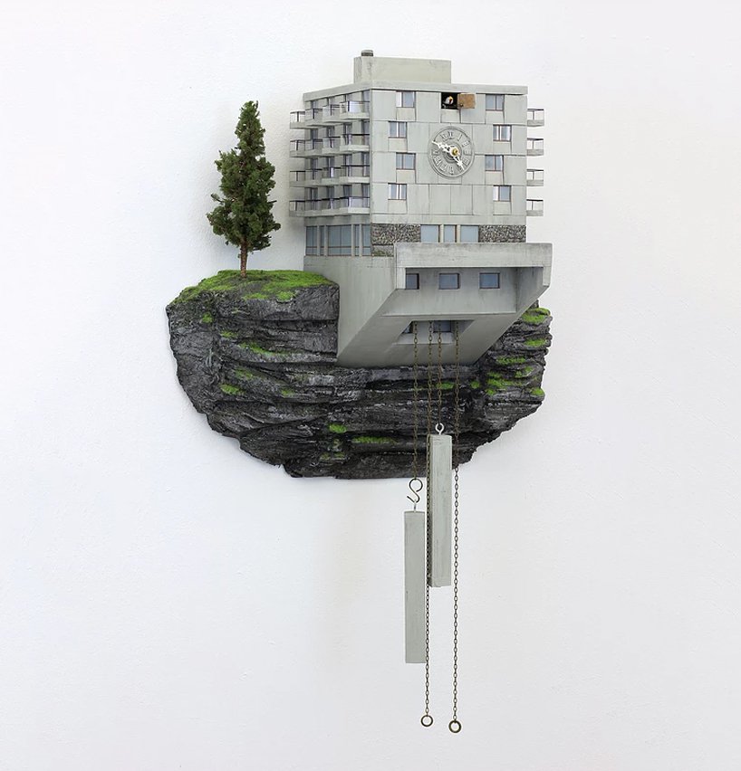 A kooky modernist cuckoo clock