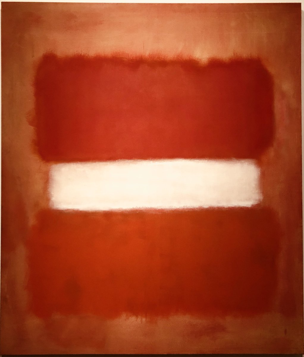 No. 8 White Stripe by Mark Rothko (1903 –1970) is another favorite, he has a work “White Center” that is at LACMA, knocks me out every time, although there is no bad Rothko’s.