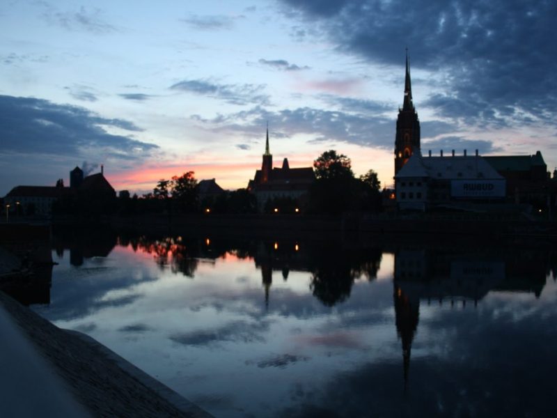 Cycling adventures at dusk in&nbsp;Wrocław
