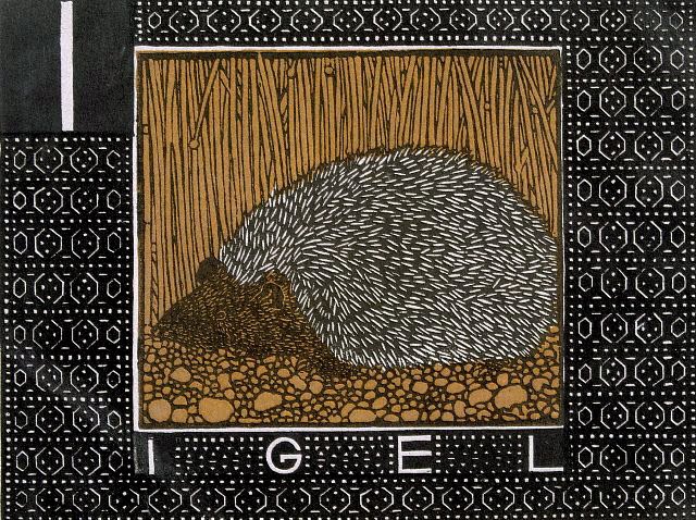 I is for Igel (the German word for hedgehog) 
