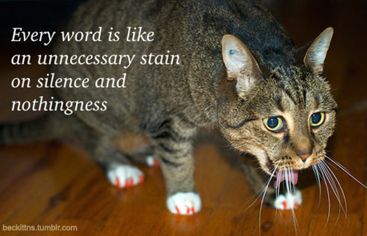 Samuel Beckett and Cats Talk About The Pointlessness of Existence