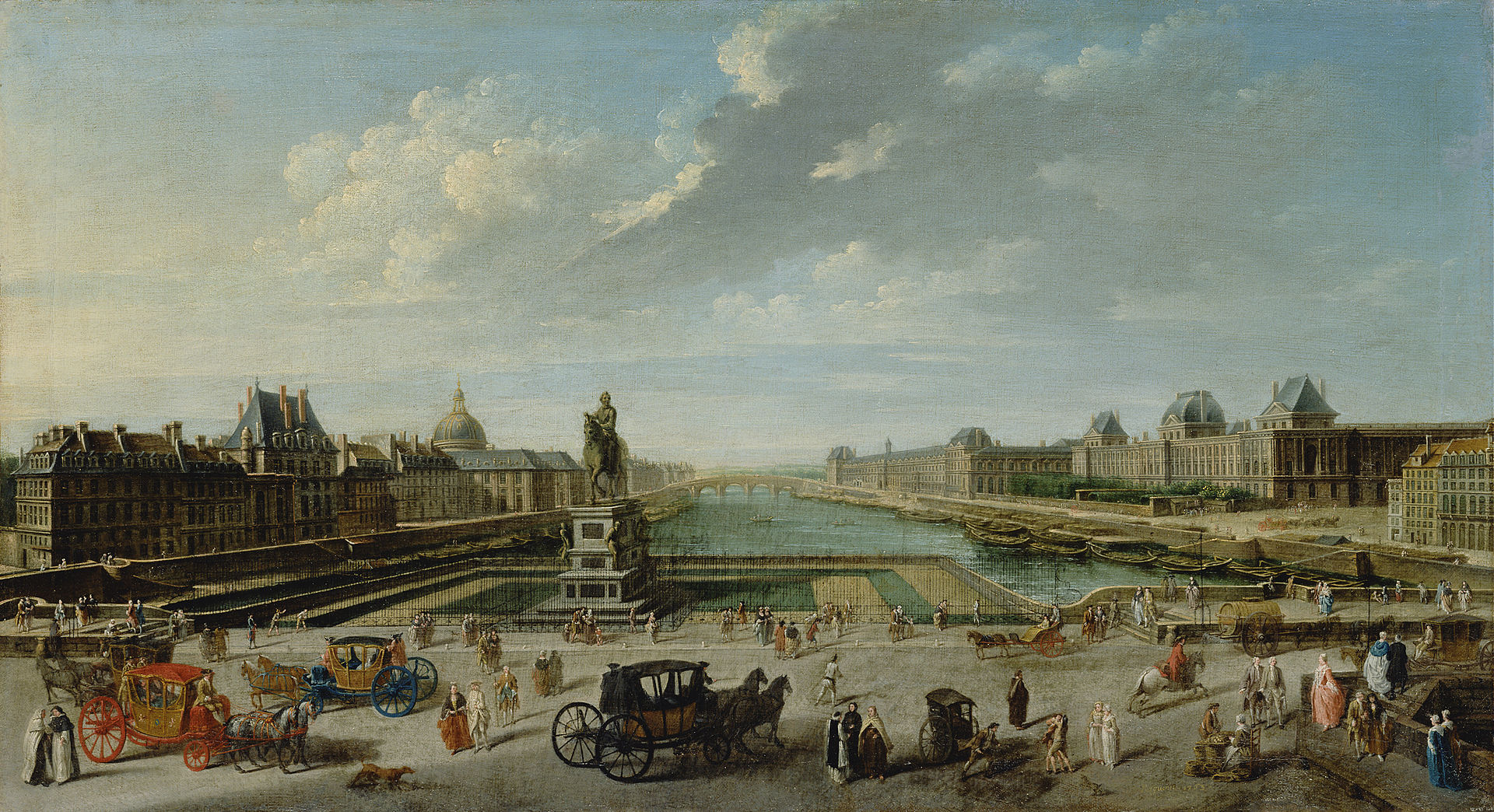 The Pont Neuf in 1763, by Nicolas-Jean-Baptiste Raguenet