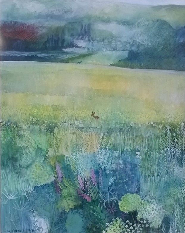 Campsie Fells from Red Moss Grasslands by Jane Cornwell https://www.etsy.com/uk/listing/784562173/commision-portrait-of-a-new-mum-and-her