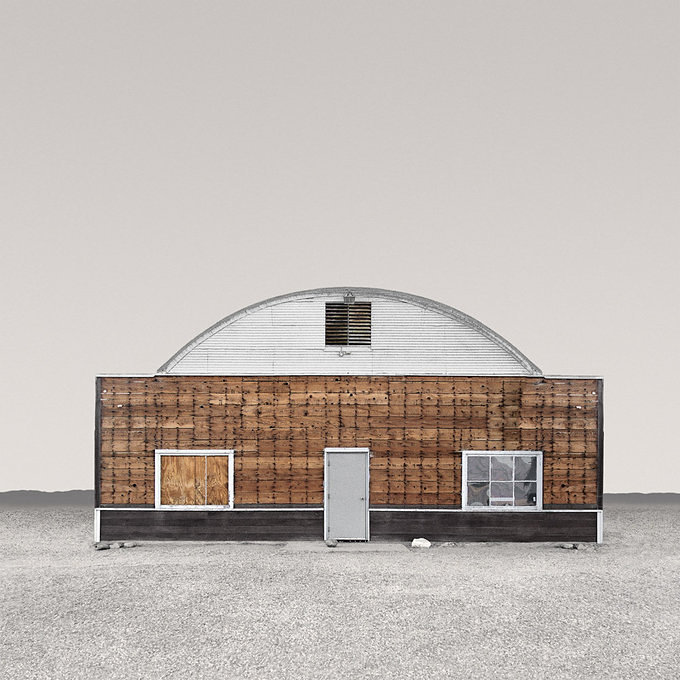 Abandoned Desert Buildings On Creepy Lunar Landscapes