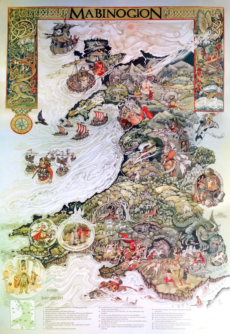 Beautiful maps & beautiful Welsh tales: The Mabinogion
