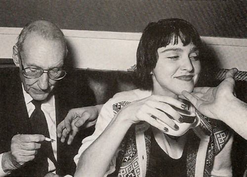 Madonna and William S Burroughs at Studio 54