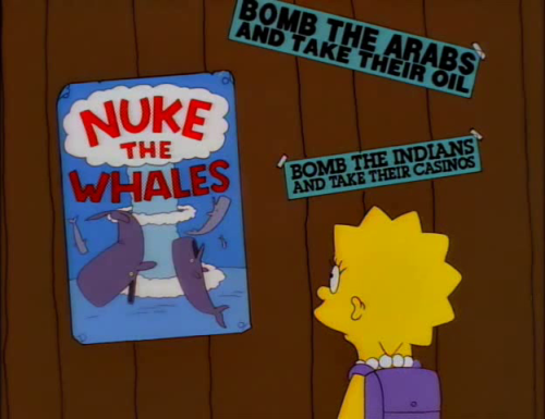 Signs O'The Times in The Simpsons