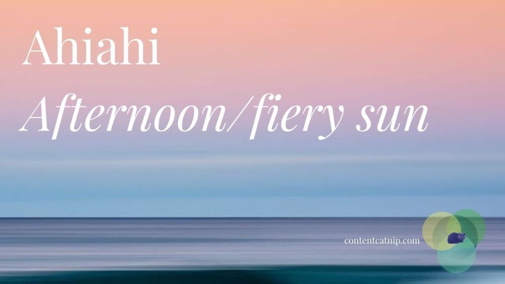 Wāhanga o Te Rā/ Times of the Day in Māori 