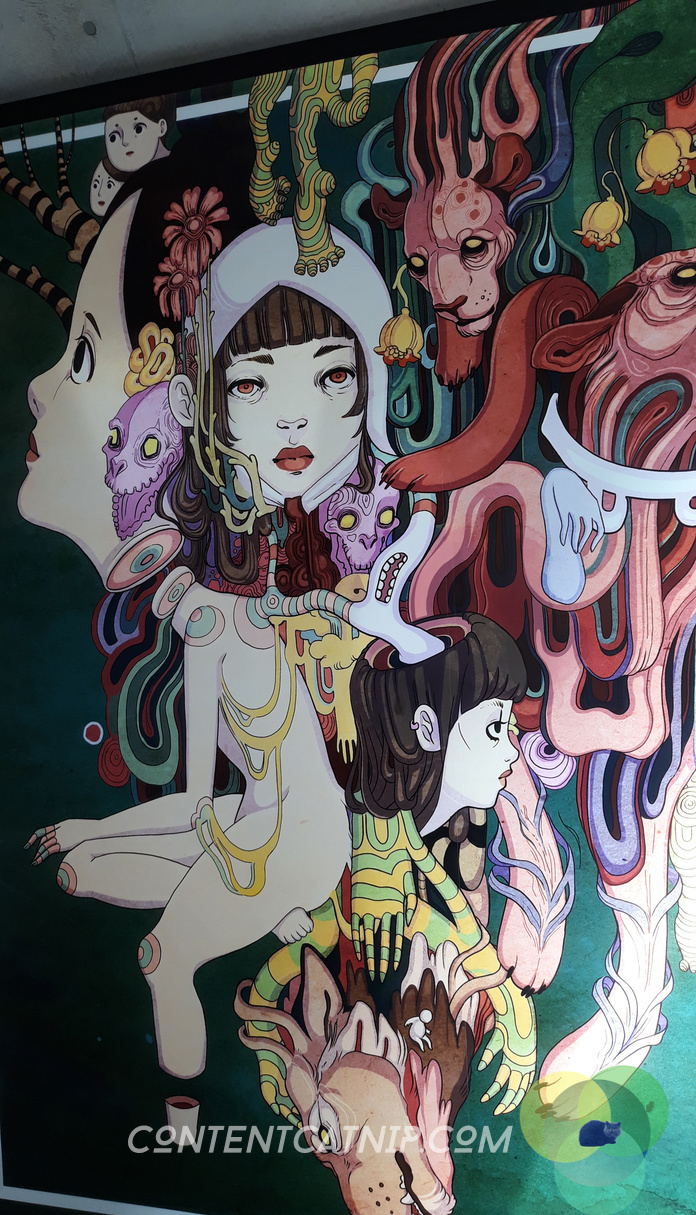 Lovely graffiti in Harajuku © Content Catnip 2018 www.contentcatnip.com