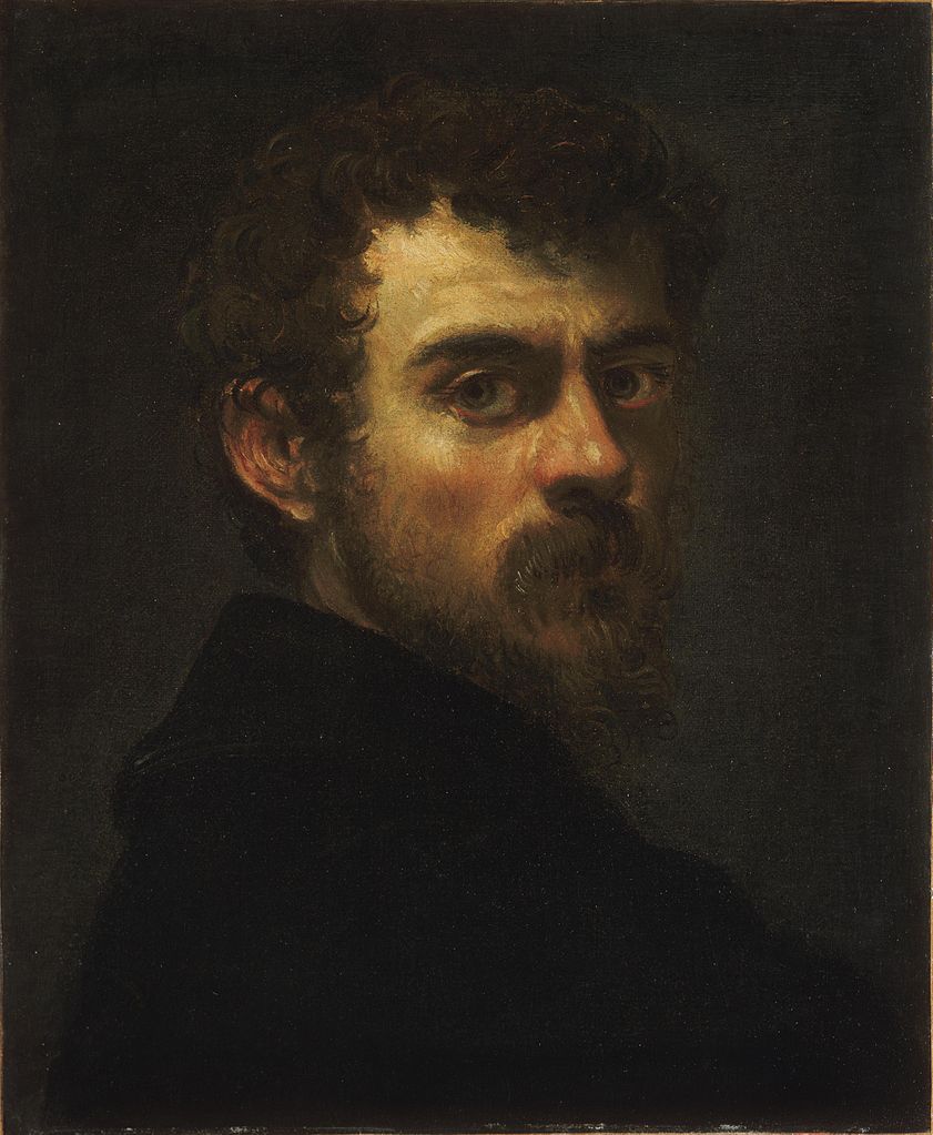 Self-portrait Detail by Tintoretto (1518- 1594) A great mannerist painter. His work did not show subjects idealized but with bad skin, watery eyes. He showed how the real can be oddly beautiful.