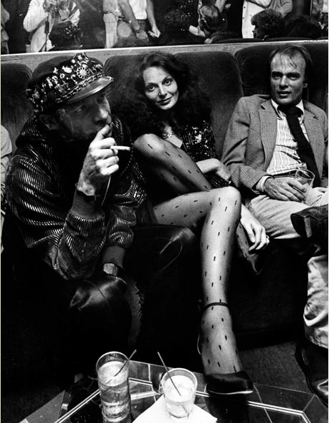 Diana Von Furstenberg and photographer Ara Gallant in Studio 54