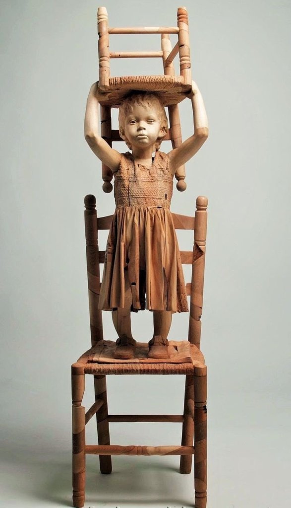 Little timber kids are frozen in time