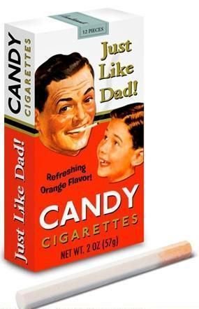 Exotic Ads of the Past: Candy Cigarettes so kids can smoke like dad