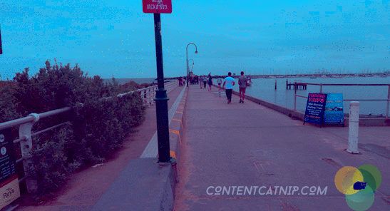 Hyperlapse GIF: St Kilda Pier