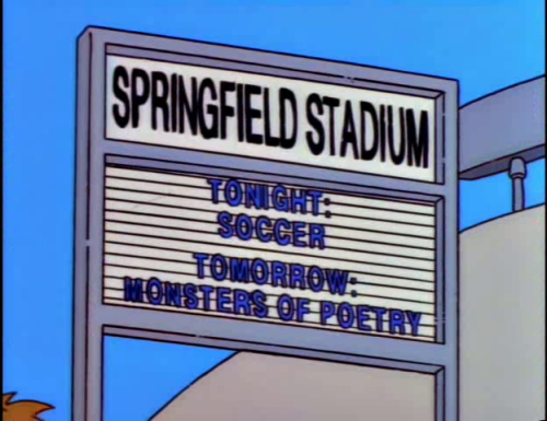 Signs O'The Times in The Simpsons