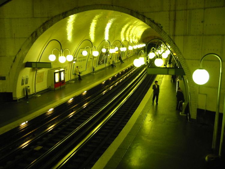 The Paris Metro By Night